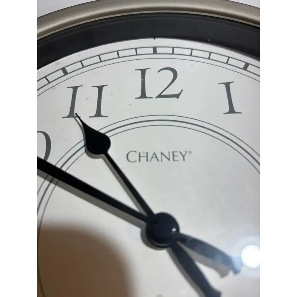 Chaney Wall Clock with Metal Frame